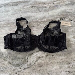 Women’s Soma beautiful Black Lace Underwire Bra 40C Brand New with Tags!